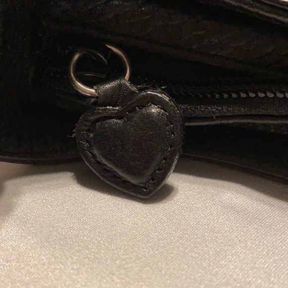 EUC BRIGTON Handbag 👜 Navy Blue and Brown strap. Gorgeous!! - Picture 12 of 14